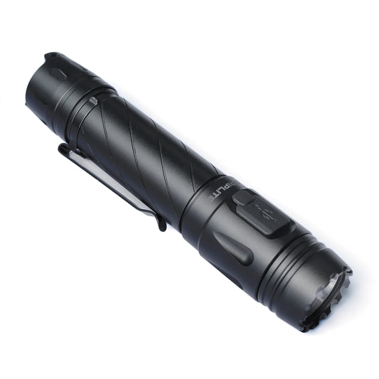 GripLite GL30 Super Bright Flashlight 1500 lumens Rechargeable High-Performance LED for Camping and Emergency