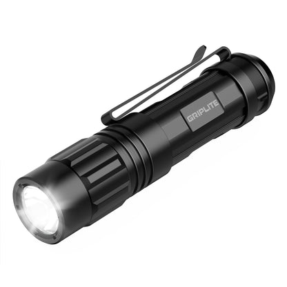 GRIPLITE GL70E Ultra Compact Size Flashlight- 400 Lumens AA-Powered Flashlight with Adjustable Brightness