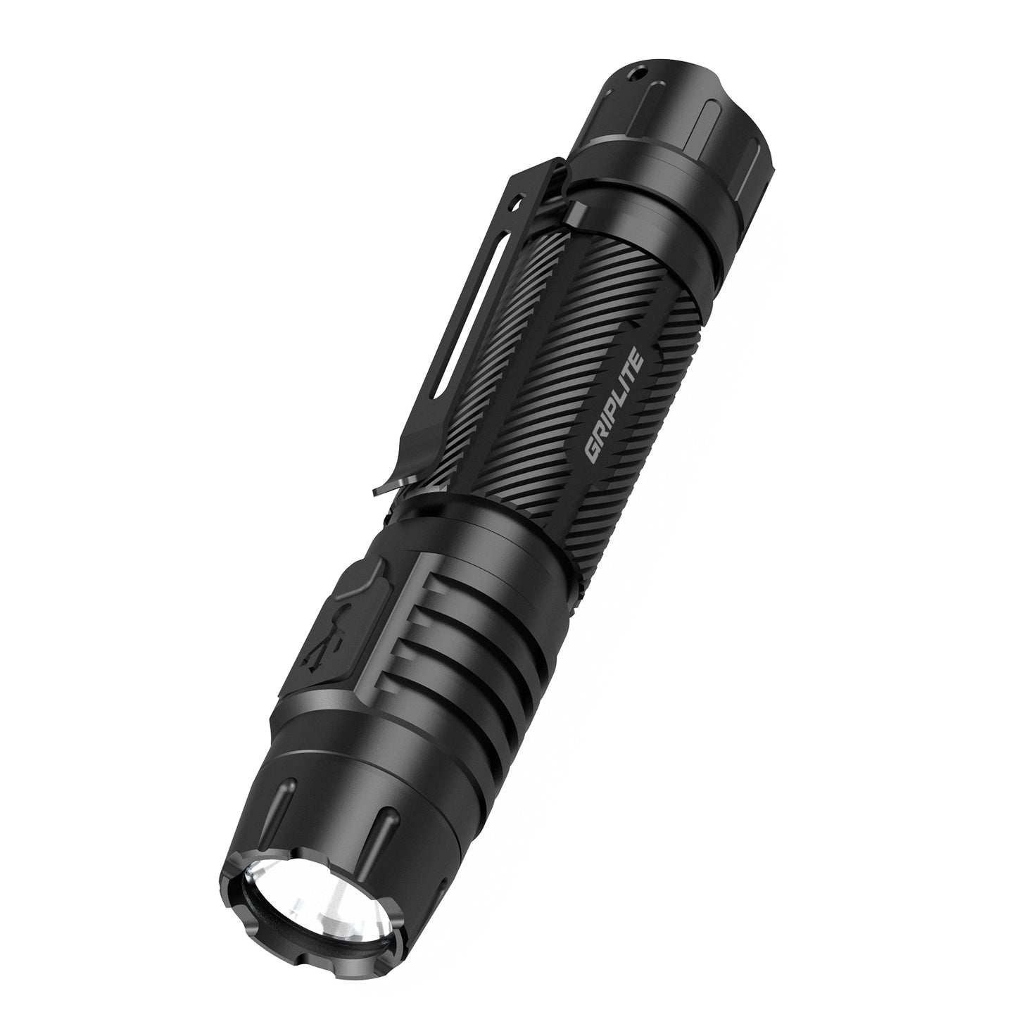 GripLite High-Powered LED Flashlight HL72, Upgraded Powerful 2000 High Lumens Flashlights with 3 Modes, Zoomable,Water Resistant Flash Light for Home, Camping, Emergency, Hiking, Outdoor