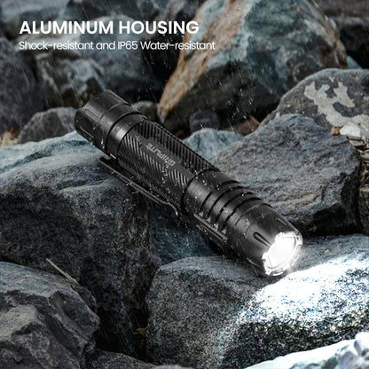 GripLite High-Powered LED Flashlight HL72, Upgraded Powerful 2000 High Lumens Flashlights with 3 Modes, Zoomable,Water Resistant Flash Light for Home, Camping, Emergency, Hiking, Outdoor